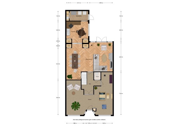 Floorplan - Koninginnestraat 15, 4515 CH IJzendijke